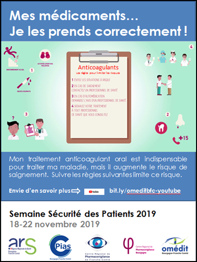 Affiche n°10 de la semaine de sécurité du patient 2019